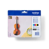 Brother LC127XLVALBP inktcartridge pakket cyaan / magenta / geel / zwart