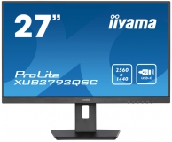 27" ETE IPS-panel, 2560x1440, 15cm Height Adj. Stand, Pivot, 4ms, 350cd/m2, Speakers, USB-C (65W PD), HDMI, DisplayPort