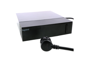 TV Corner contactdoos 4x2P+A en 4x2P OSB  zwart