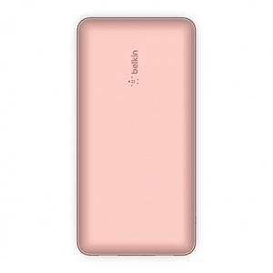 Belkin 20K Power Bank, USB-A & C 15w, Rose Gold