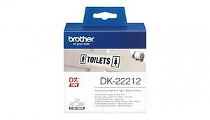 DK-22212 - Permanent plakband - wit - Rol (6.2 cm x 15.2 m) - voor QL-1050. 1060. 500. 550. 560. 570. 580. 650. 700. 710. 720