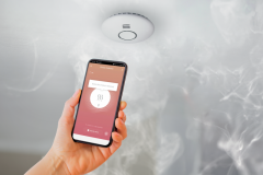 WiFi SMOKE DETECTOR   2xAA   HEAT SENSOR