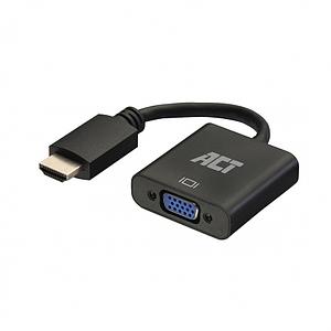 ACT Converter Cable HDMI male - VGA female with audio 0.15 Meter