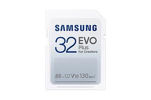 SAMSUNG EVO PLUS SDHC Memory Card 32GB Class10 UHS-I Read up to 130MB/s BE (P)
