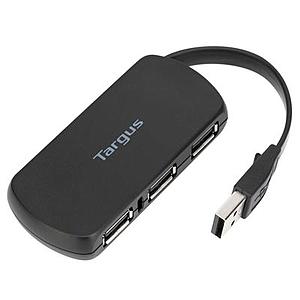 4 Port USB 2.0 Hub Black