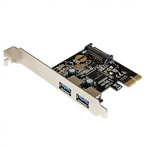 2 Port PCIe USB 3.0 Card w/ SATA Power PEXUSB3S23