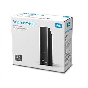 Elements Black 4TB EU-Plug USB3/2 3.5IN WDBWLG0040HBK-EESN