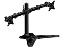 Flexible desk stand for dual monitor. Monitor size 10 -30 , VESA 75x75 or 100x100mm, <=10kg