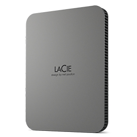 LACIE External Portable Hardrive 2TB USB 3.2 Gen 1 up to 5Gb/s USB-C
