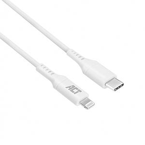 ACT USB-C naar Lightning laad- en datakabel 2 meter, MFI gecertificeerd