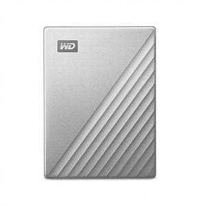 WD My Passport Ultra 4TB Silver USB-C/USB3.0 HDD 2.5inch Metal finish RTL portable extern