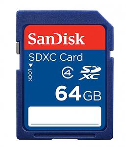 SanDisk 64GB SDXC Class 4 Mem Card
