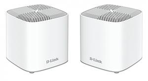 D-Link Covr Whole Home COVR-X1862 - Wi-Fi system (2 routers) - up to 420 sq.m - mesh - GigE - 802.11a/b/g/n/ac/ax - Dual Band