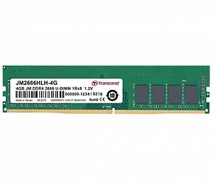 4GB JM DDR4 2666 U-DIMM 1Rx8 512Mx8 CL19 1.2V