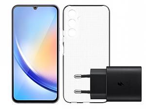 SAMSUNG CASE+SCREENPROTECTOR+LADER A34