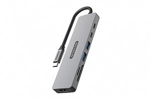 7 in 1 USB-C Power Delivery Multiport Adapter - 2x USB-A, 1x USB-C
