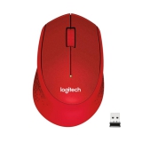 Logitech Wireless Mouse M330 Silent Plus Red