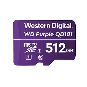 WD Purple 512GB Surveillance microSD XC Class - 10 UHS 1