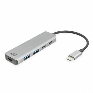 ACT USB-C HUB 3.0, 2X USB-A, 2X USB-C