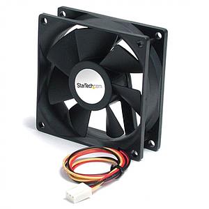 StarTech.com High Air Flow 9.25 cm Dual Ball Bearing Case Fan with TX3 Connector, Ventilator, 33 dB, Zwart