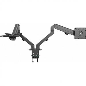 VISION Monitor Desk Arm Dual Matt Black VFM-DAD/4