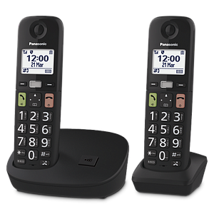 Panasonic Dect KX-TGU112EXB Duo Black