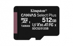 Kingston 512GB micSDXC 100R A1 C10 Card+ADP FMC KI