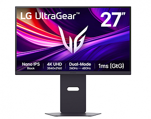 LG UltraGear 27'' Nano IPS Black, 240Hz, 1ms, 2 x HDMI 2.3, DP 2.1., AMD/Freesync, DCI-P3 99%