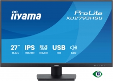 IIYAMA 27"WIDE LCD, 1920 x 1080, IPS panel, LED Bl., Adaptive Sync, USB-Hub (2xOut v2.0), 300 cd/m2, 1000:1 Static Contrast, 80