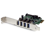 4 Port PCI Express PCIe USB 3.0 Card PEXUSB3S4V