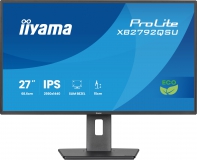 IIYAMA 27"WIDE LCD, 2560 x 1440, 120 Hz IPS panel, LED Bl., Adaptive Sync, USB-Hub(2xOut v3.2), Pivot, Height Adjust.(15cm),