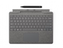 MICROSOFT SURFACE PRO KEYBOARD WITH SLIM PEN SOFT COVER FRENCH PLATINUM BELGIUM WITH COPILOT KEY