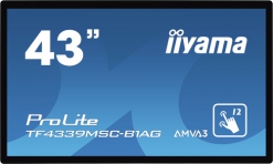 IIYAMA 43"FHD 12P-Touch AMVA3 PCAP VGA 2*HDMI VGA DP Black